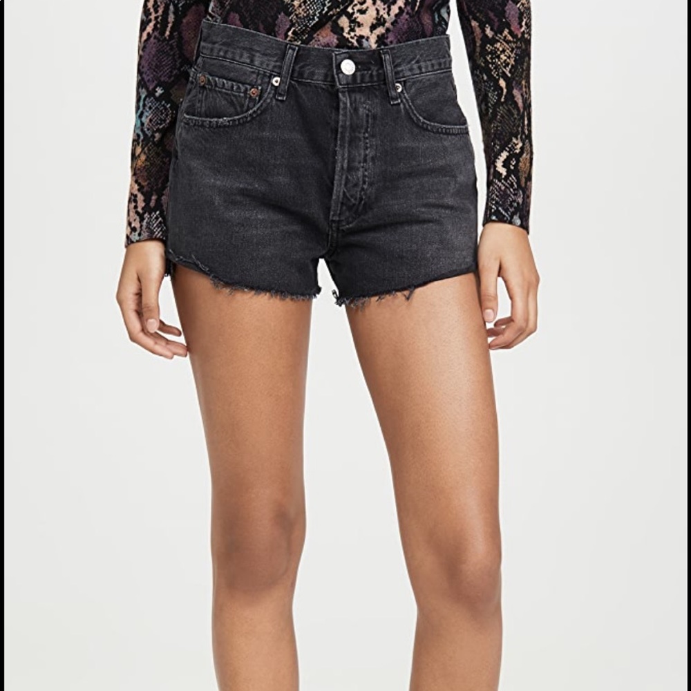 AGOLDE Black Parker shorts